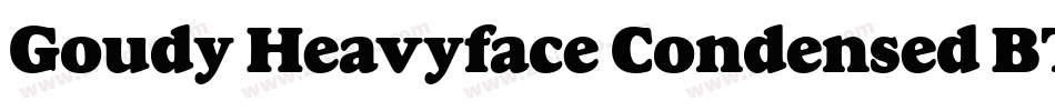 Goudy Heavyface Condensed BT字体转换